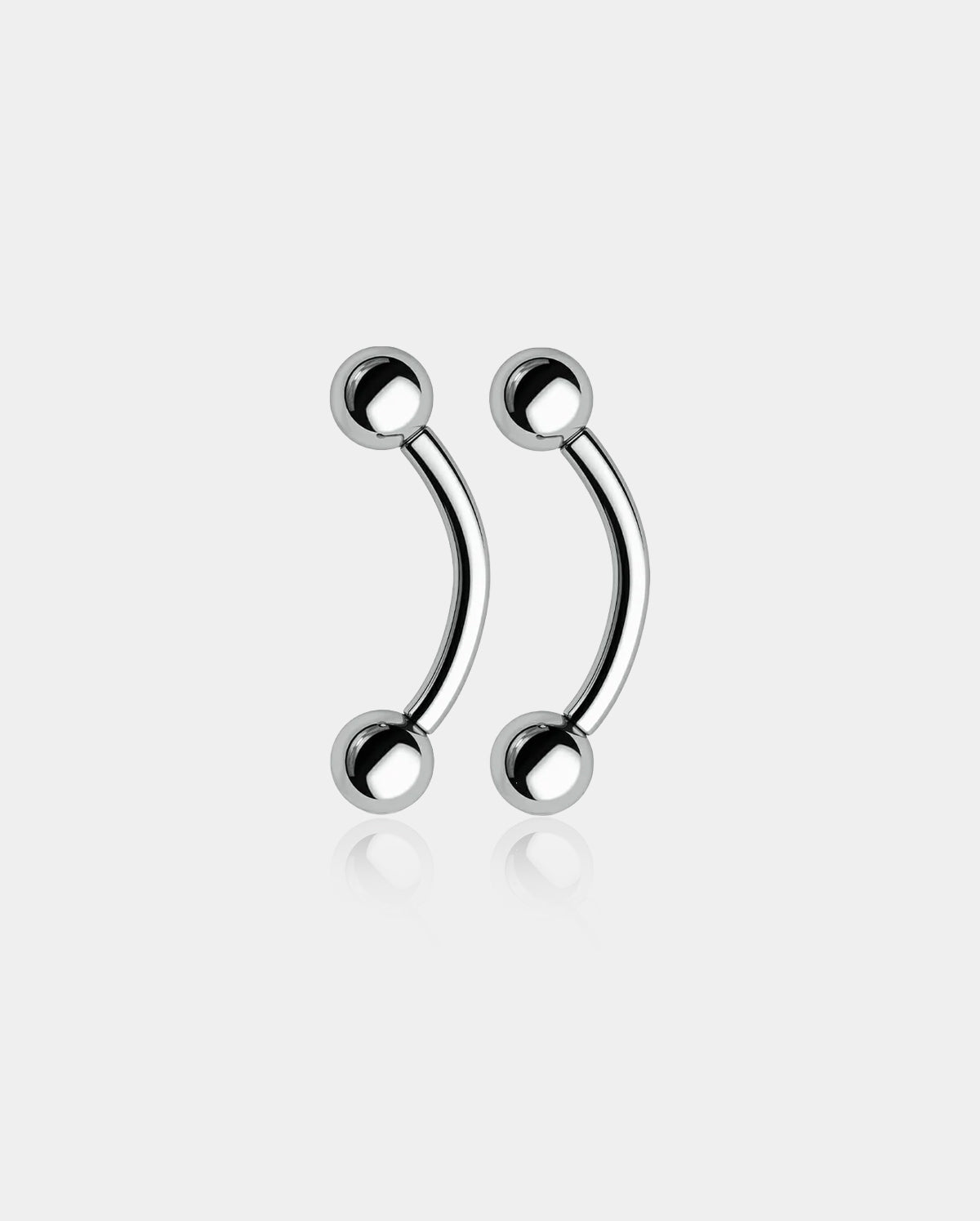 2PCS Ball Titanium Belly Rings