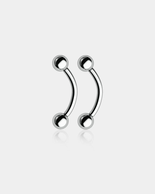 2PCS Ball Titanium Belly Rings