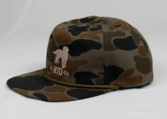 OLD SCHOOL CAMO UNSTRUCTURED ROPE HAT - CLEARANCE / FINAL SALES