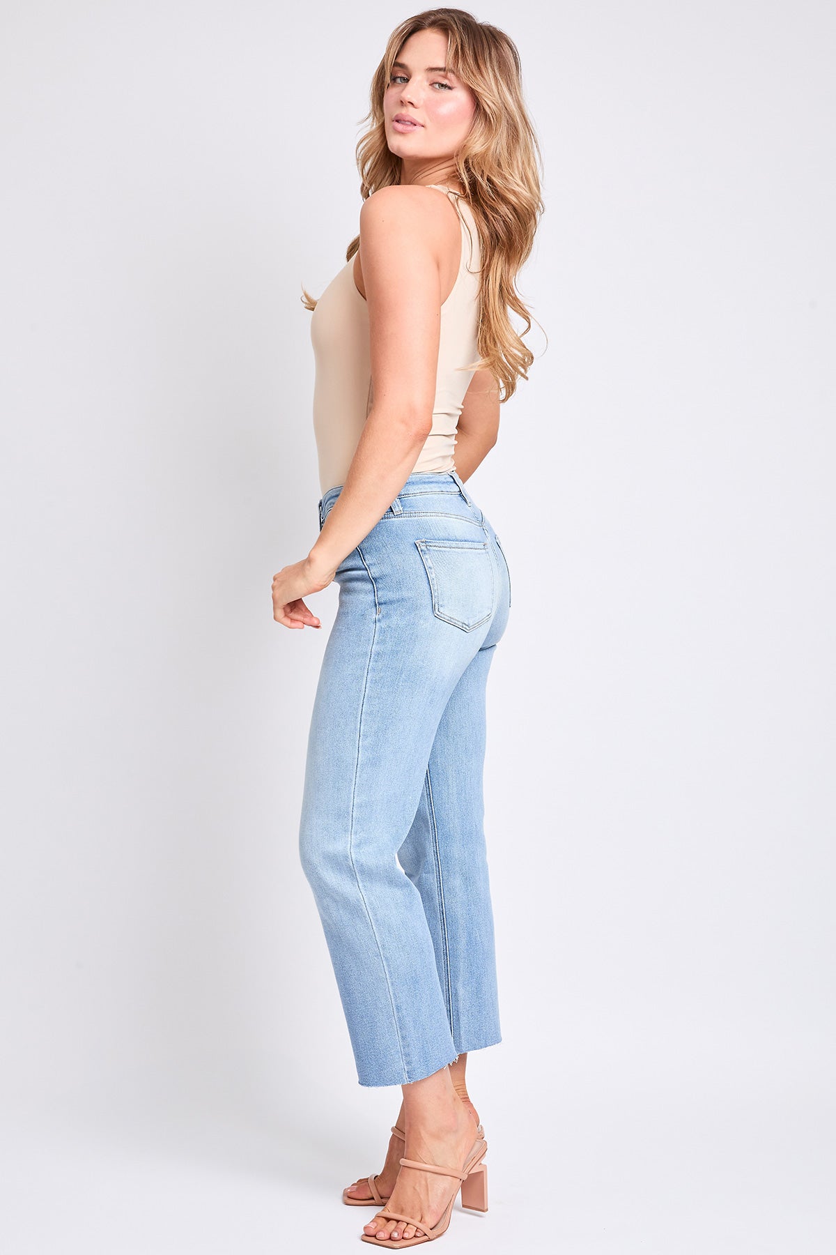 Women's Luxe Cropped Straight  Jeans