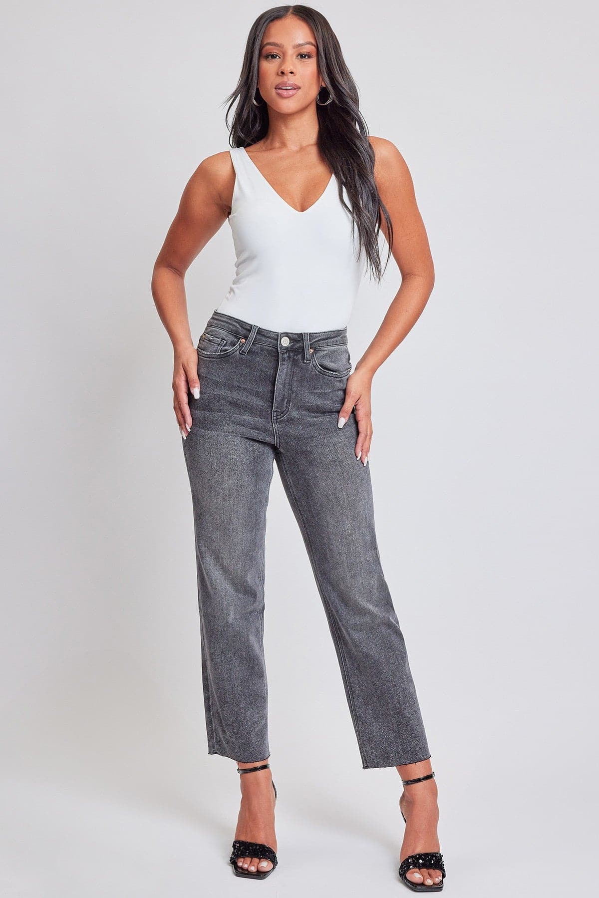 Women's Luxe Cropped Straight  Jeans