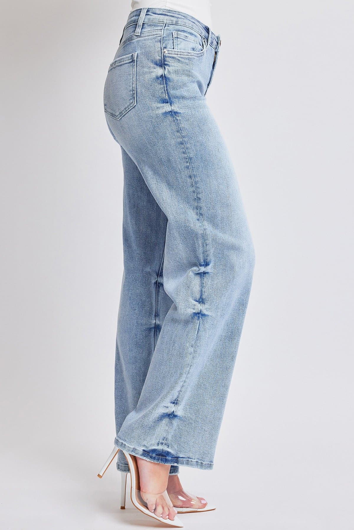 Women's Luxe Mid Rise Wide Leg Jeans