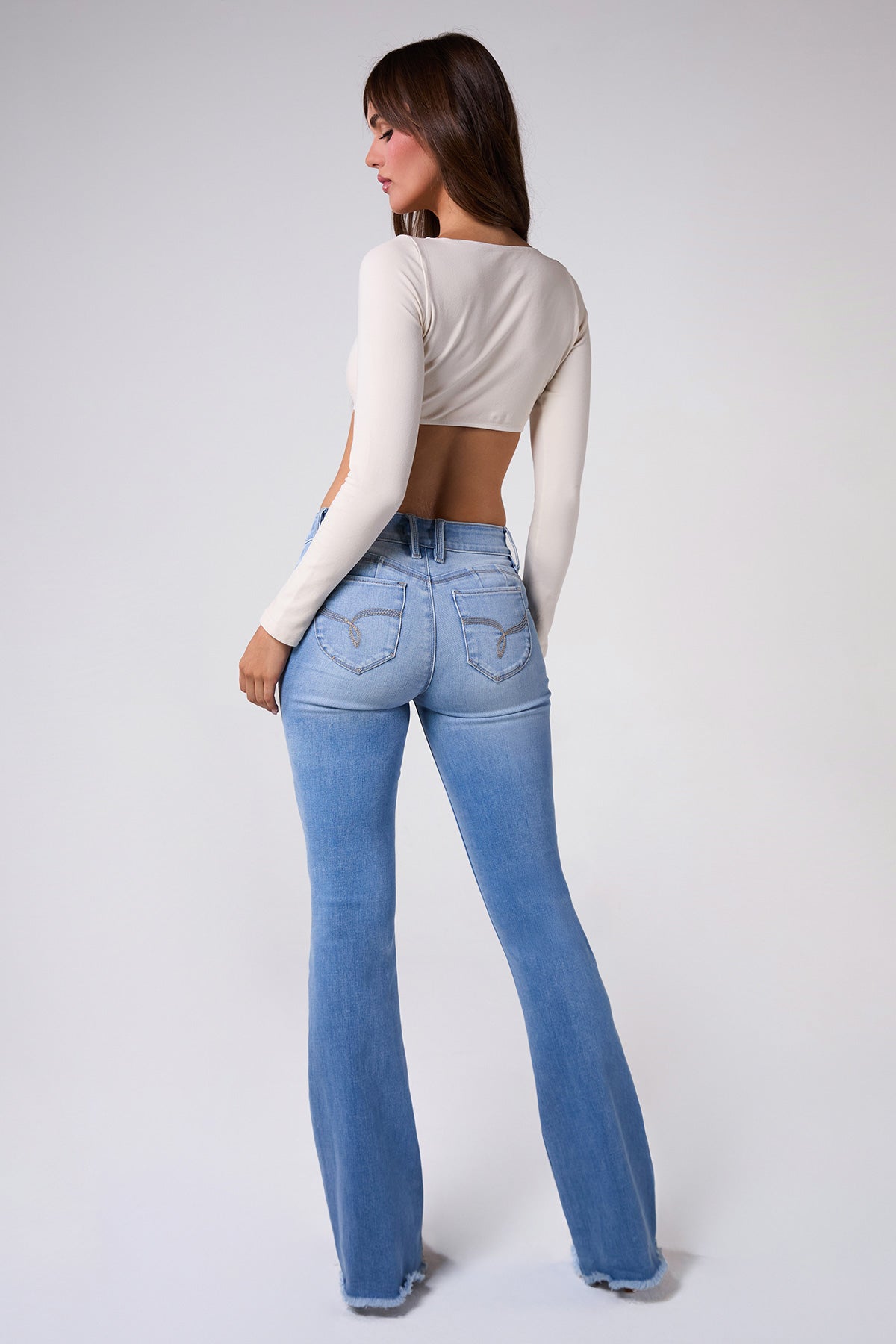 Women's Luxe High Rise WannaBettaButt Flare Jeans