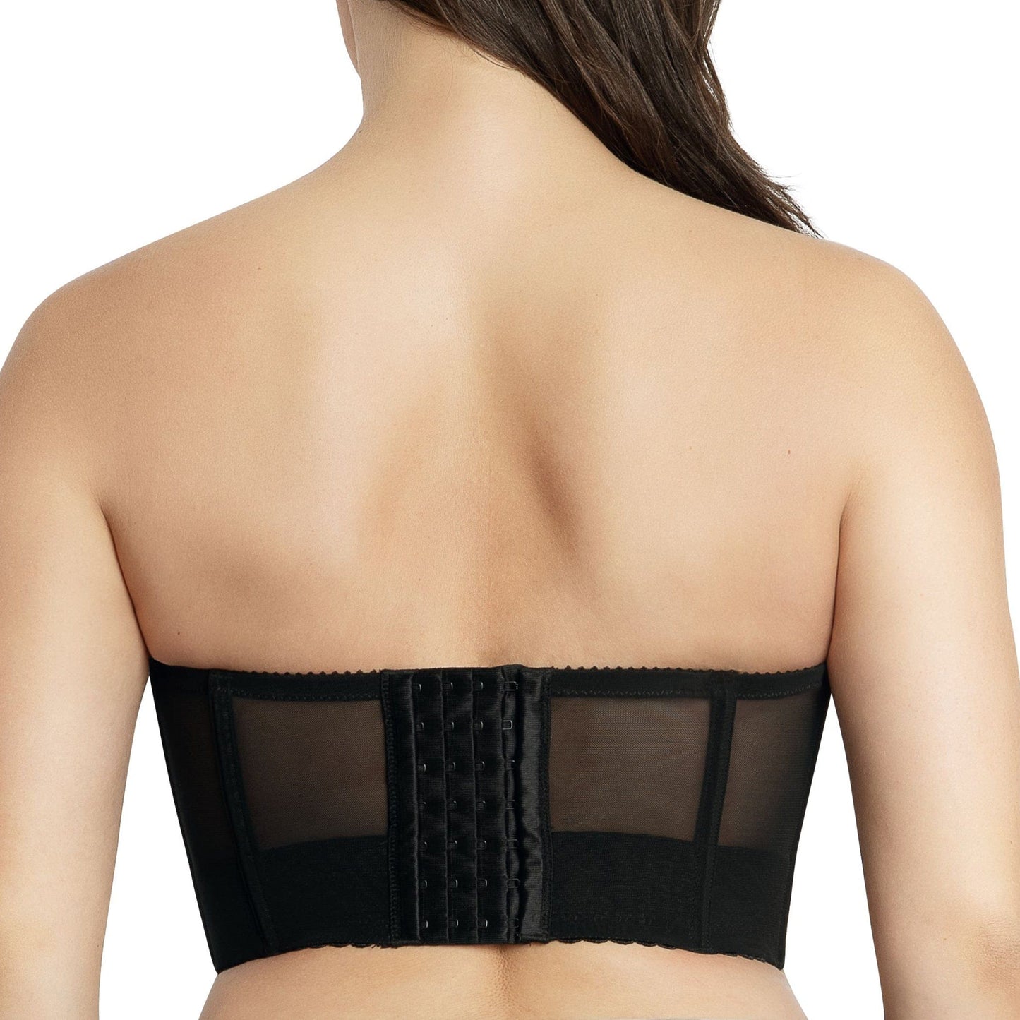 PARFAIT Shea P60671 Women's Full Bust and Full Figure Strapless Longline Bra - Black
