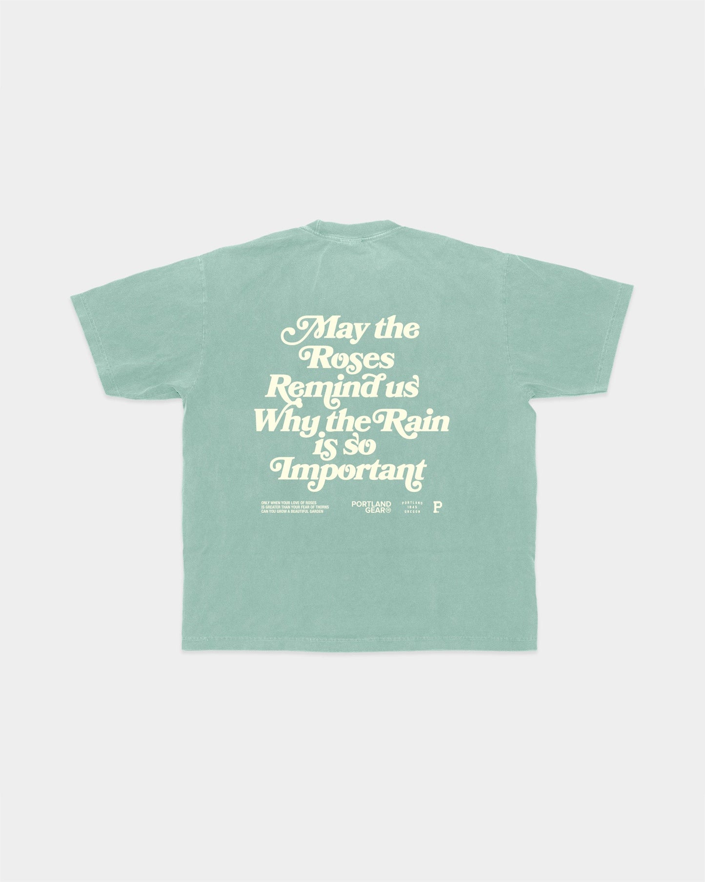 All-American Slogan Tee - Pacific Green
