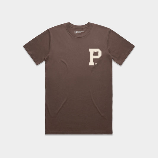 Soft-Blend "P" Tee - Espresso