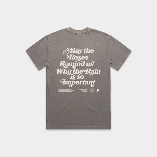 Women's HeavyKnit Slogan Tee - Dark Grey