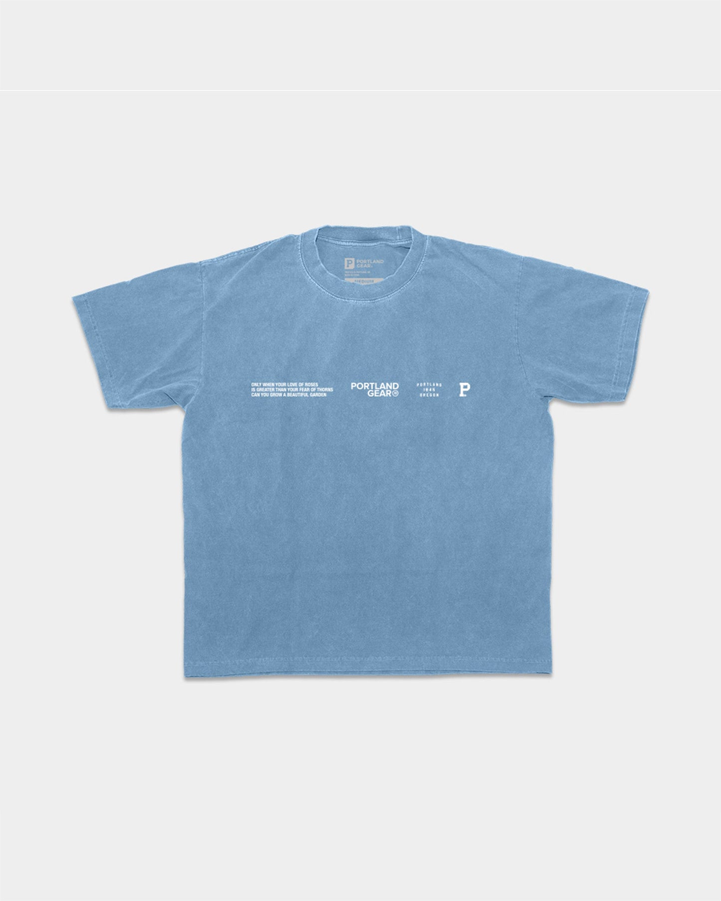 All-American Slogan Tee - Sky