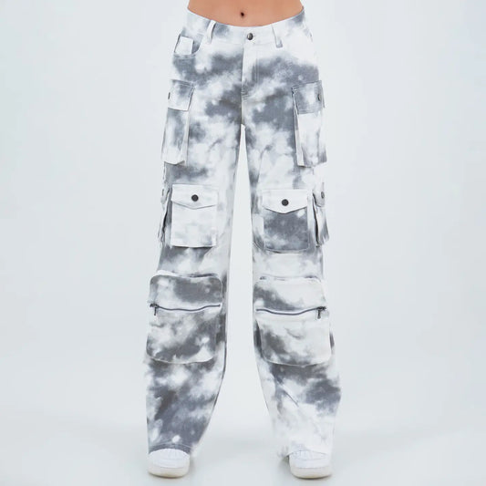 **PRE-ORDER** Tie Dyed Multiple Pockets PANTS