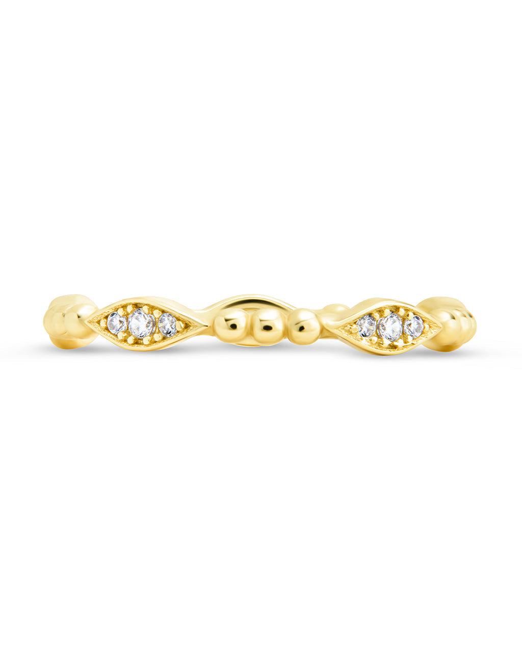 Sterling Silver Lydia CZ Bubble Ring