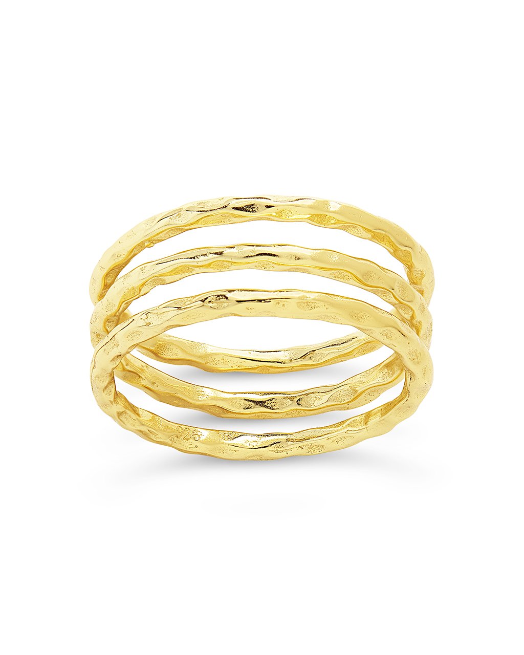 Textured Triple Band Ring Set
