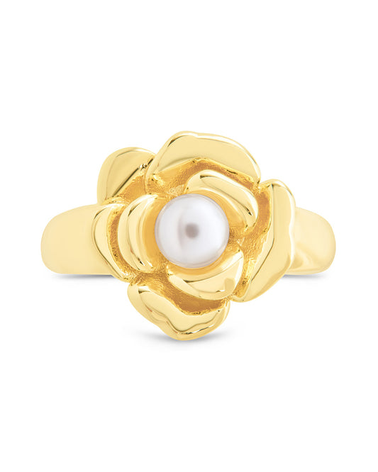 Rosa Pearl Flower Ring