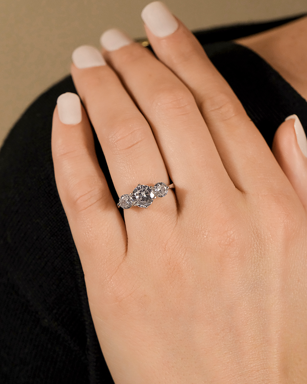 Sterling Silver Nia CZ Round Ring