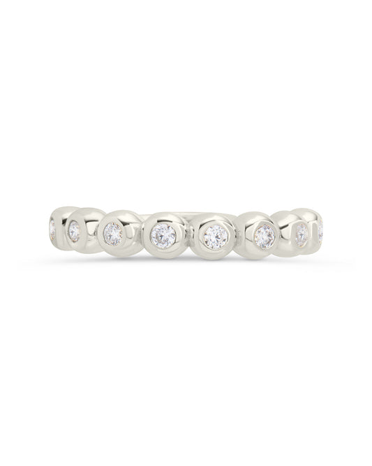 Sterling Silver Trisha CZ Bezel Ring