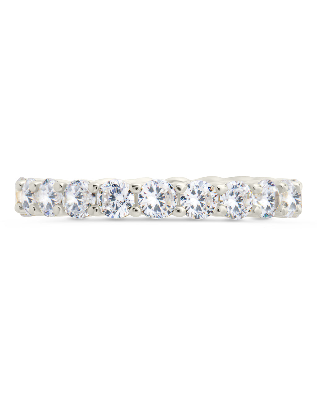 Sterling Silver Gracie CZ Eternity Ring