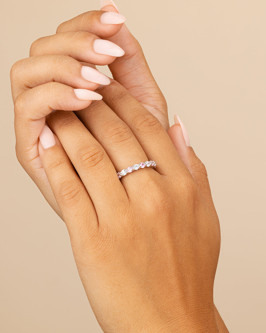Sterling Silver Gracie CZ Eternity Ring