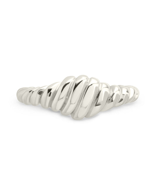Sterling Silver Paula Ribbed Ring