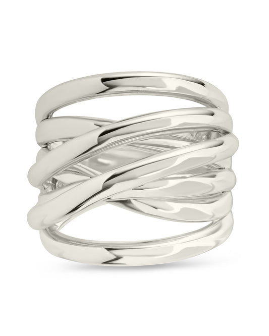 Sterling Silver Rebecca Layered Stacking Ring