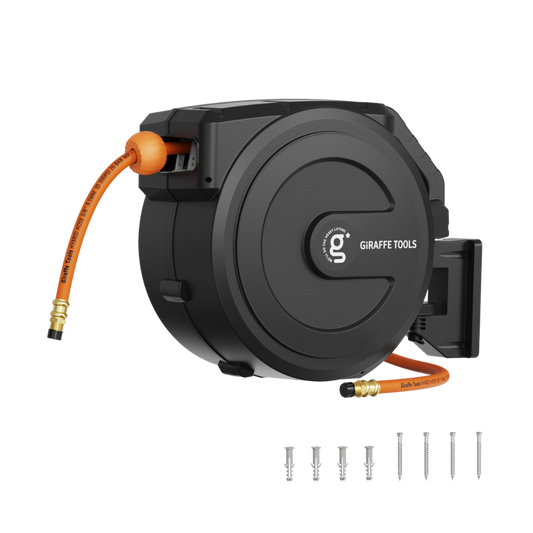 Retractable Air Hose Reel-PP Housing-3/8in-50ft
