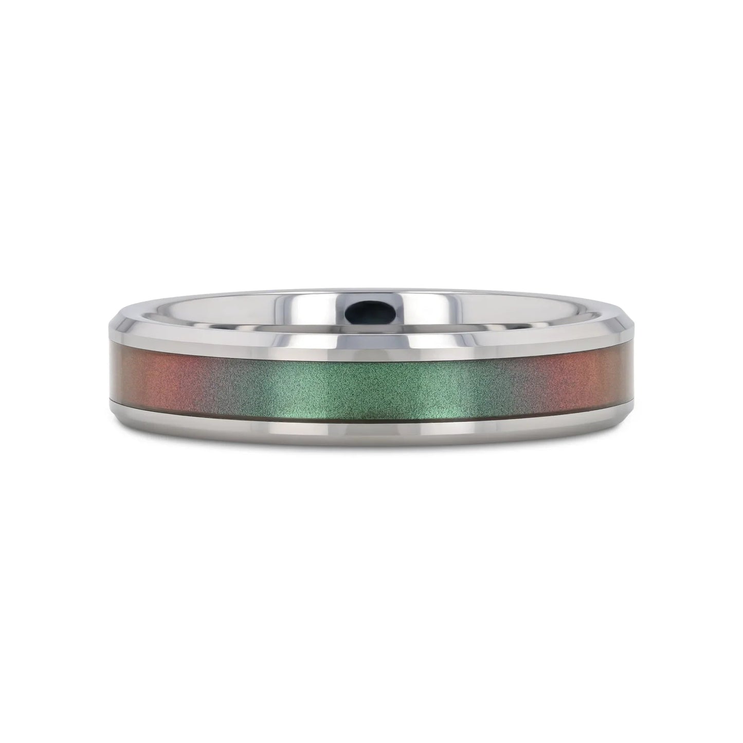 STINGRAY Tungsten Carbide Ring with Blue/Purple Color Changing Inlay - 4mm - 10mm