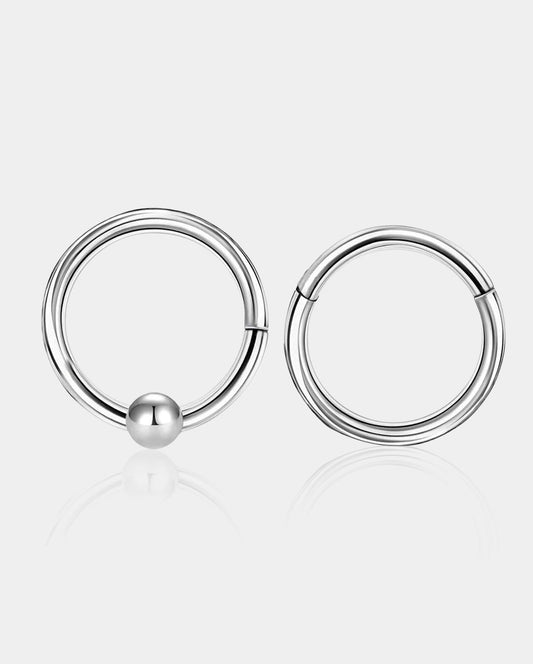 2PCS Classical Hinged Segment Septum Rings