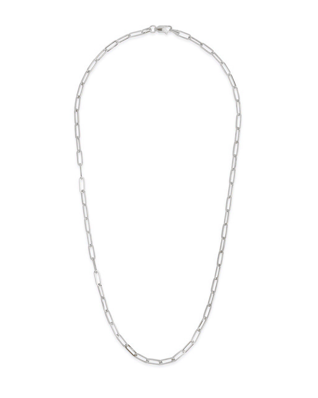 Sterling Silver Paperclip Chain Necklace