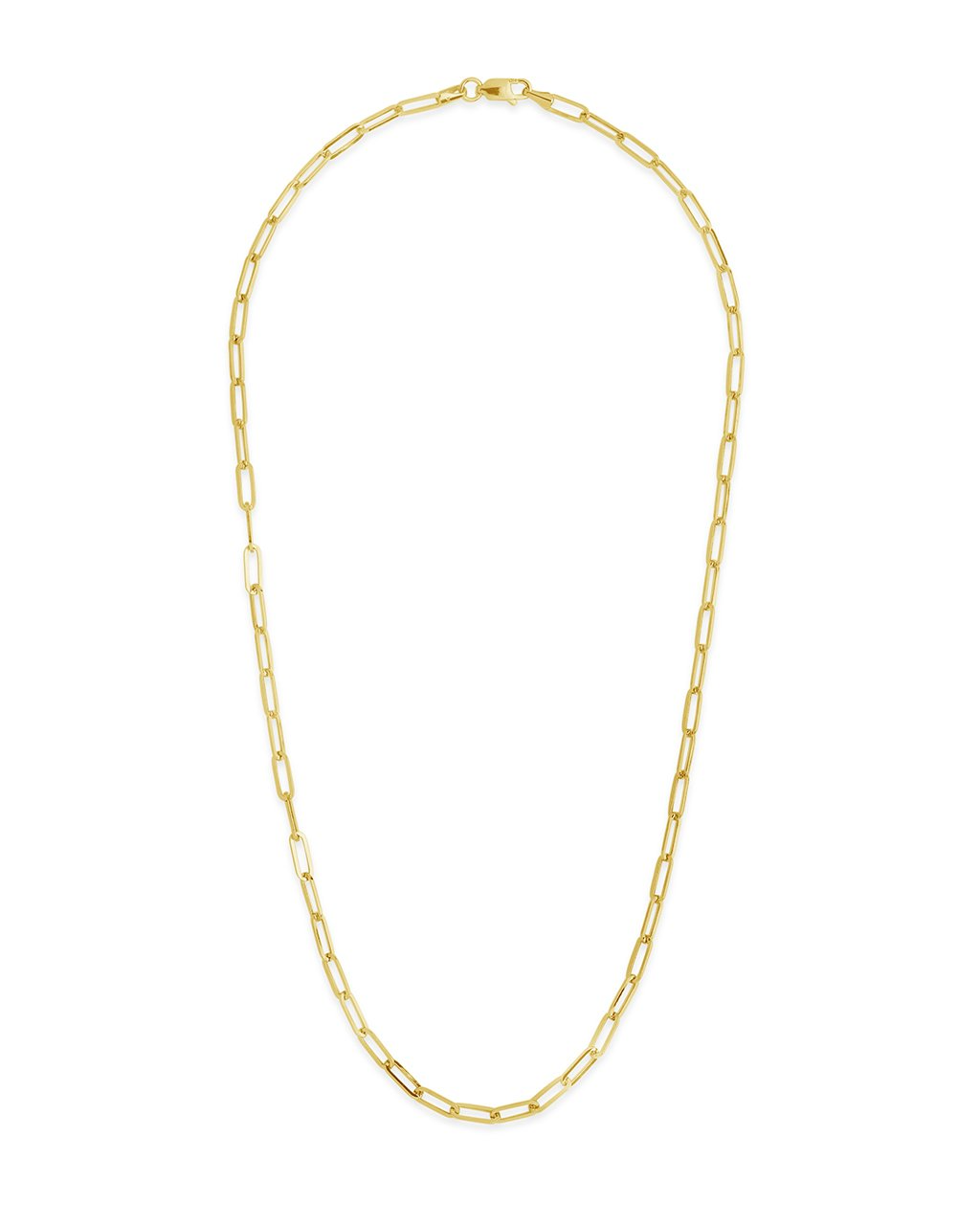 Sterling Silver Paperclip Chain Necklace