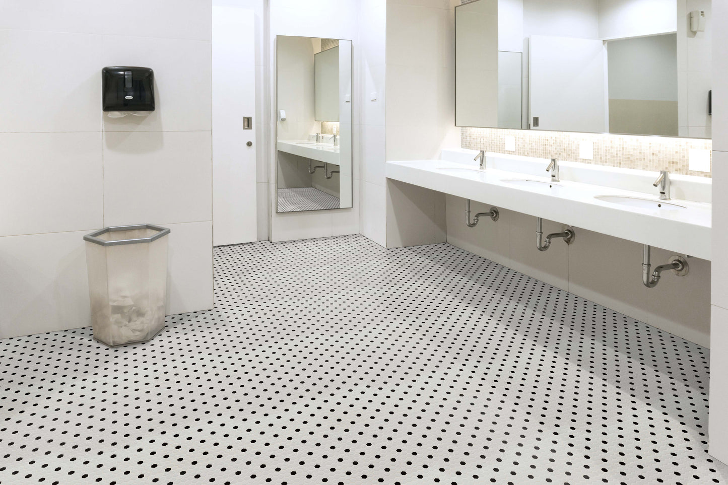 Adelaide White 10.16"x11.73" Hexagon Matte Porcelain Wall and Floor Mosaic Tile - MSI Collection