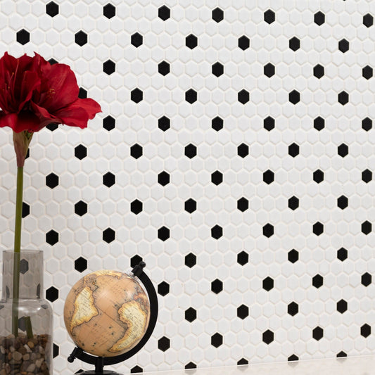 Adelaide White 10.16"x11.73" Hexagon Matte Porcelain Wall and Floor Mosaic Tile - MSI Collection