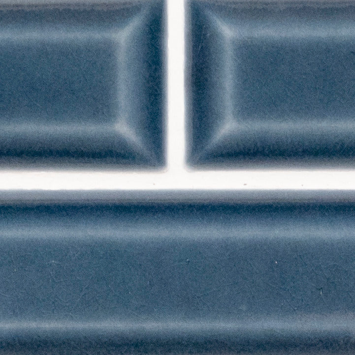 Bay Blue Beveled 12"x12" Ceramic Mesh-Mounted Mosaic Tile - MSI Collection