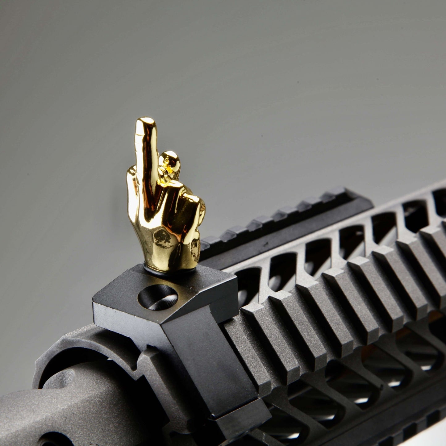Golden Color Novelty Finger Iron Sight Set - Offset 45 Degree (Middle Finger & OK Hand)