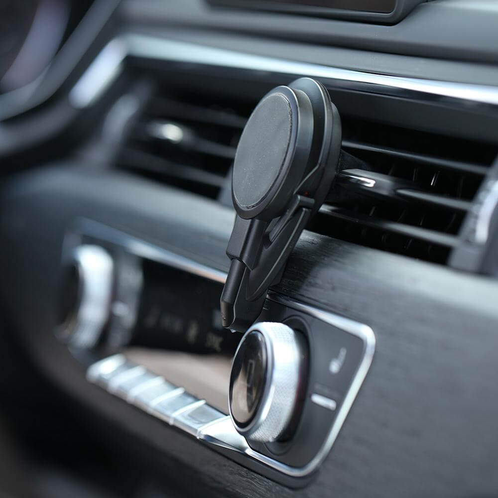 Stinger Car Vent Mount Magnetic Phone Holder Emergency Tool (Black)