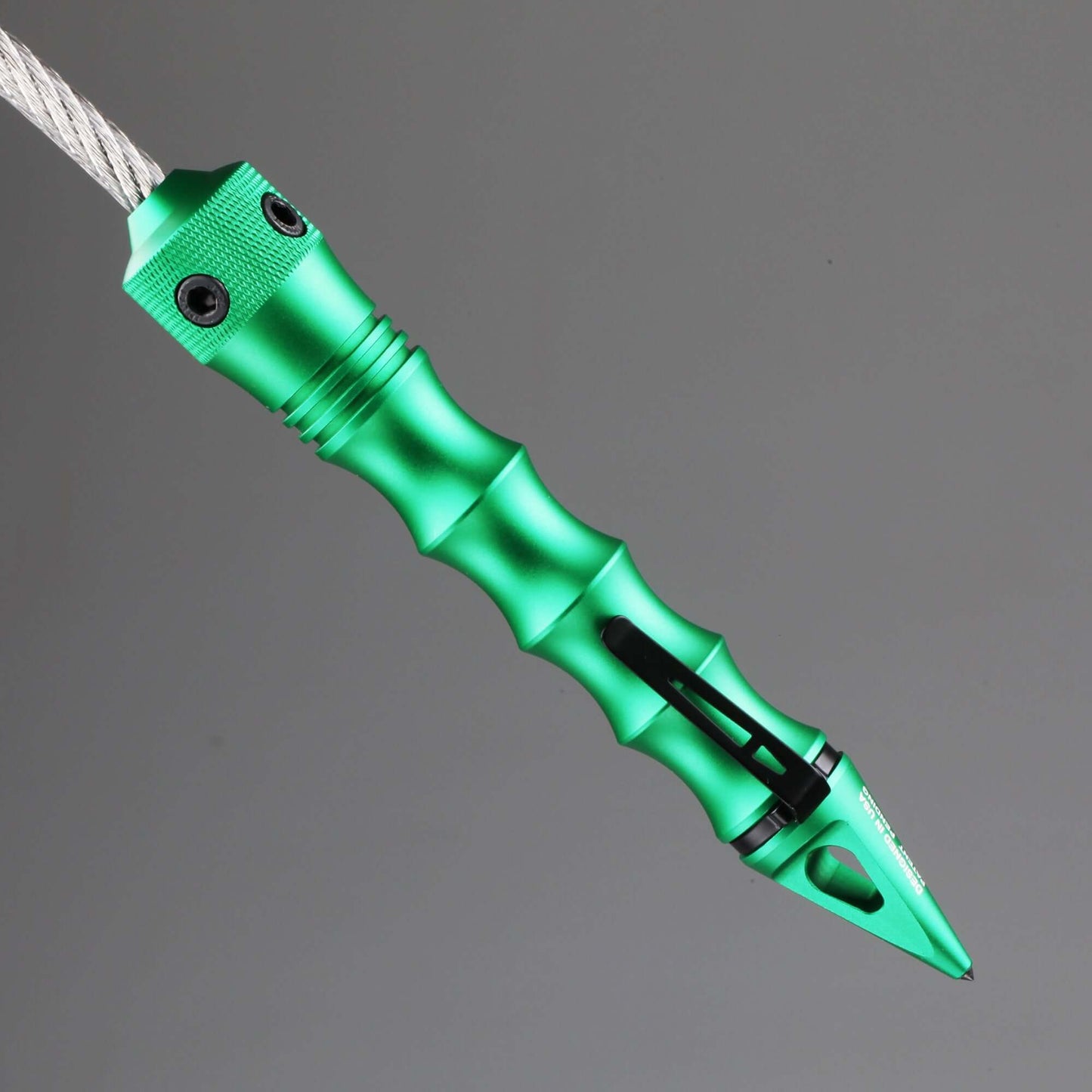 Stinger Whip Car Emergency Tool with Window Breaker (Midnight Green)