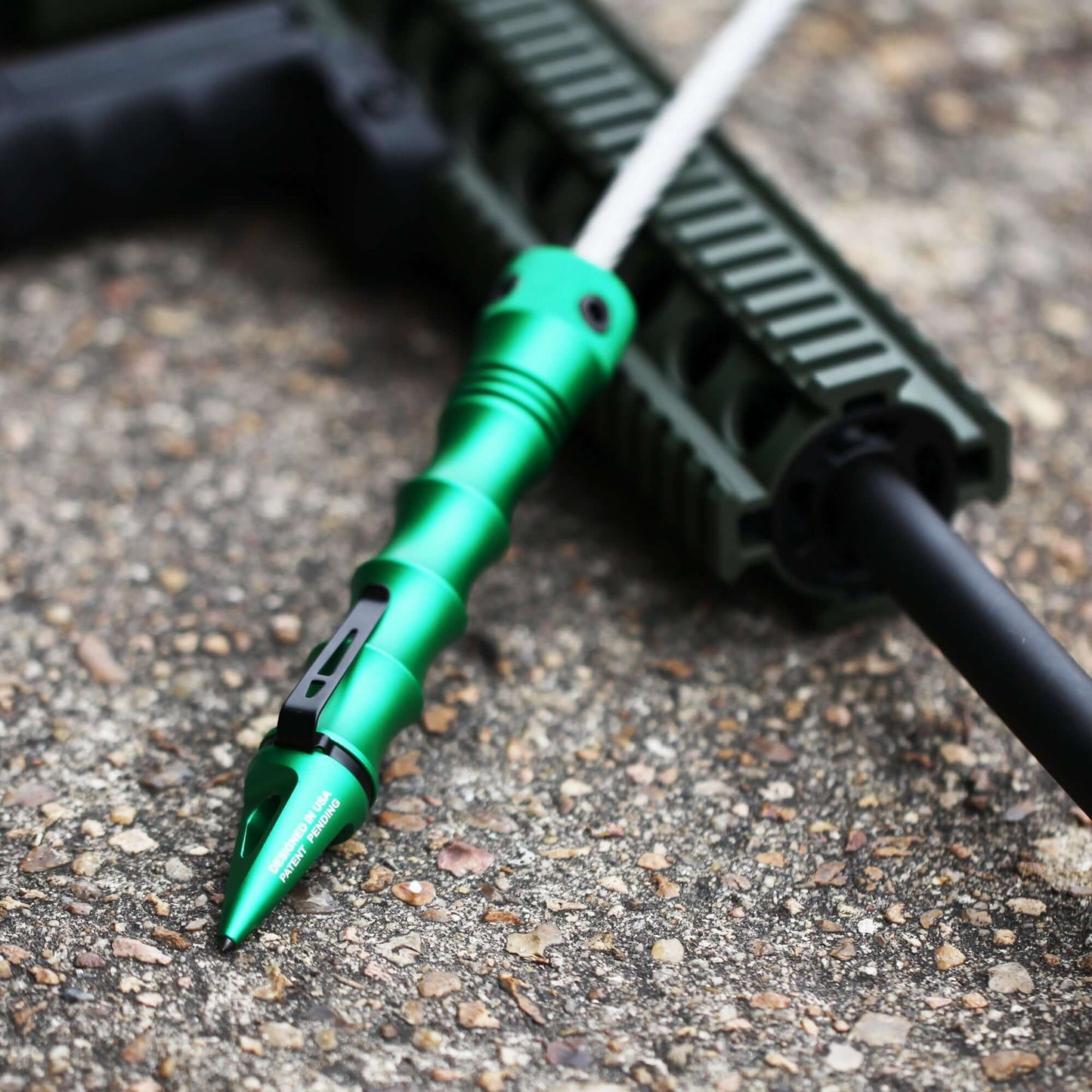 Stinger Whip Car Emergency Tool with Window Breaker (Midnight Green)