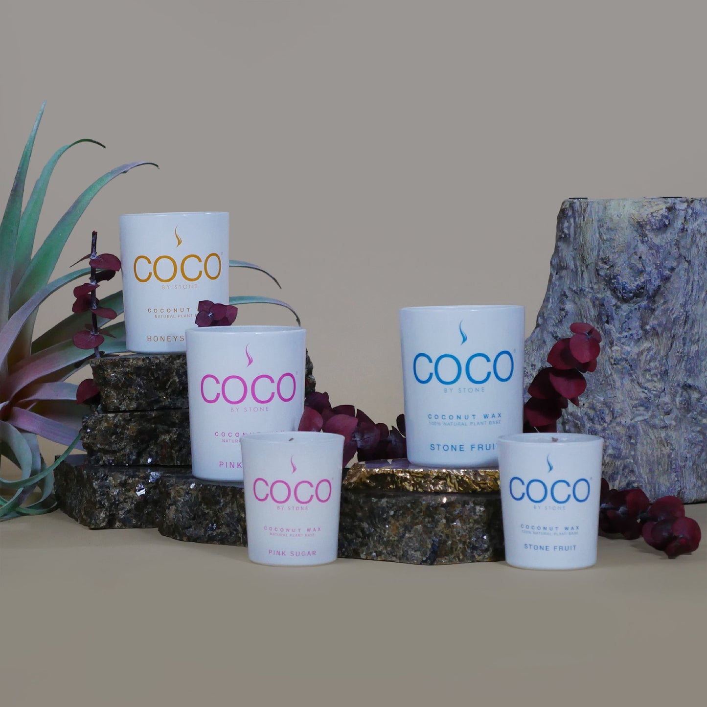 Tiare Natural Coconut Apricot Wax Candle