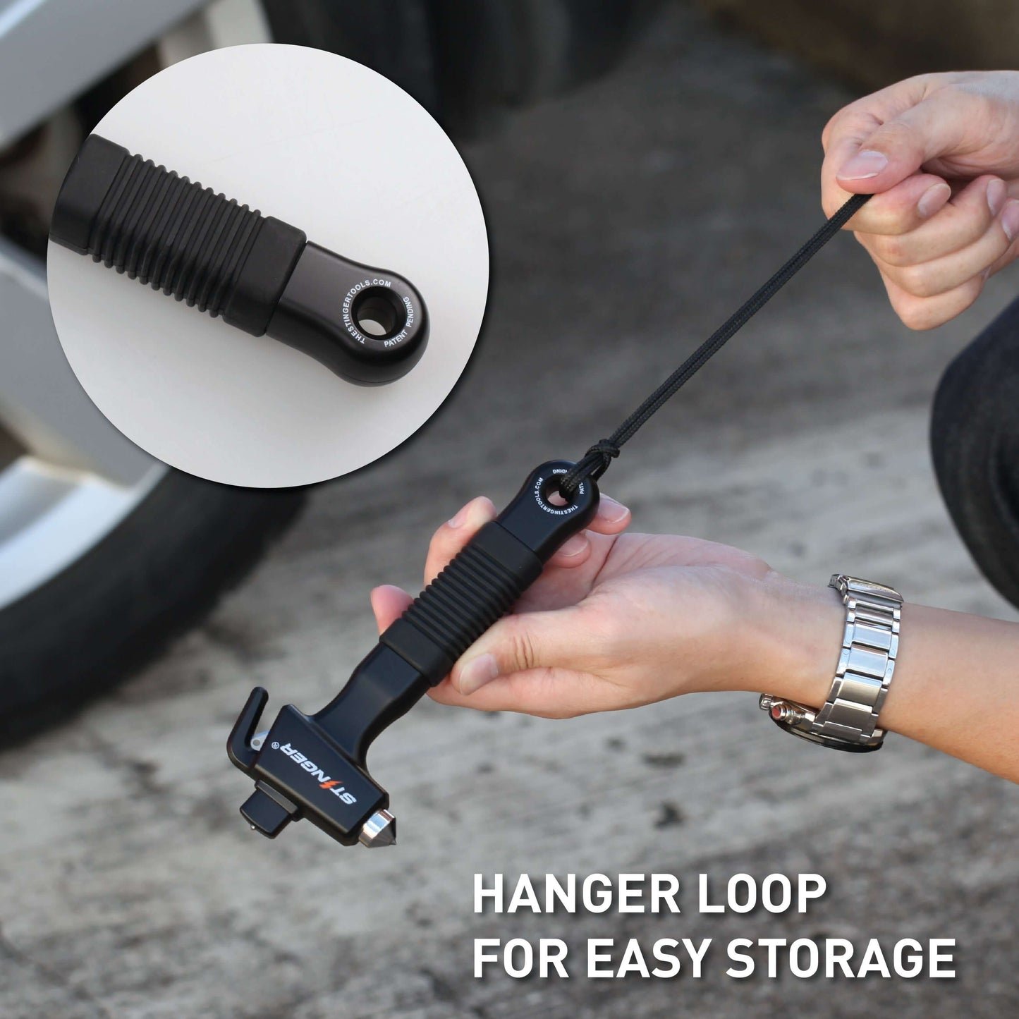 Stinger Super Duty Car Emergency Escape Hammer (Black)