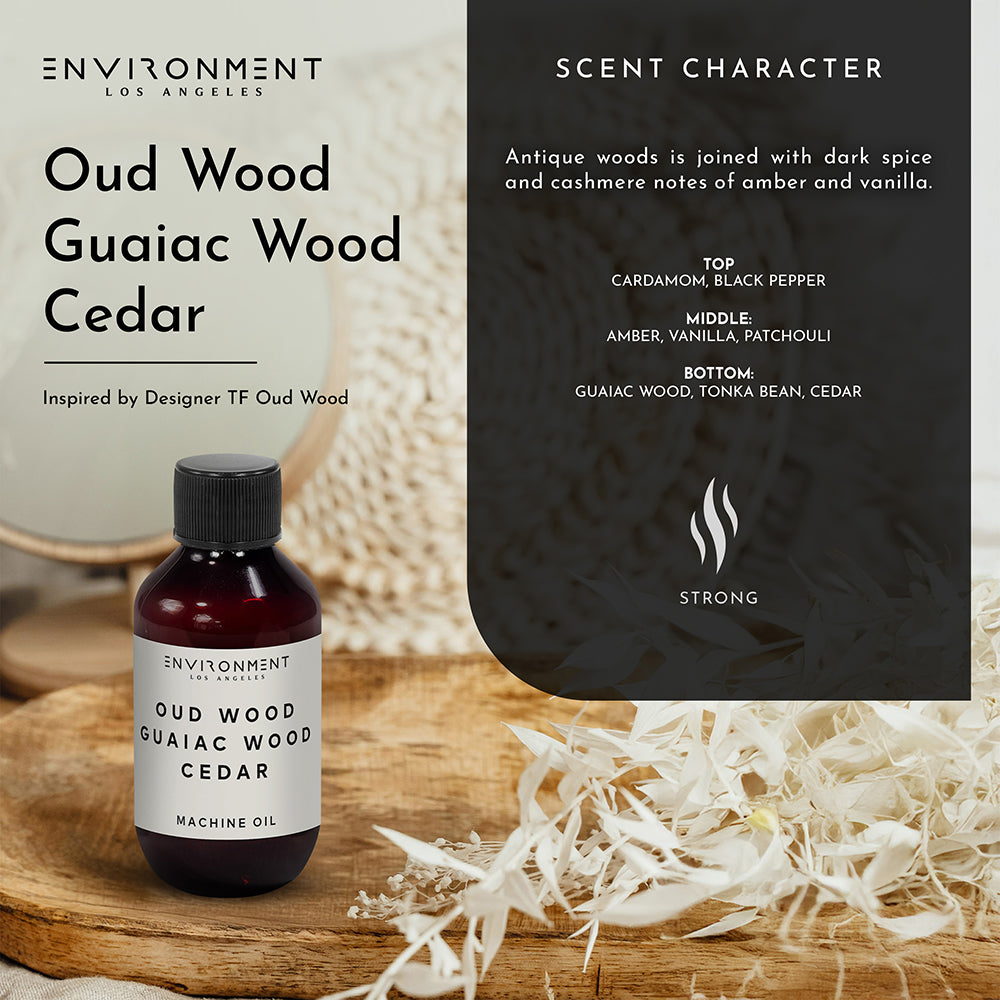 2oz Oud Wood | Guaiac Wood | Cedar Machine Diffusing Oil (Inspired by Tom Ford Oud Wood®)