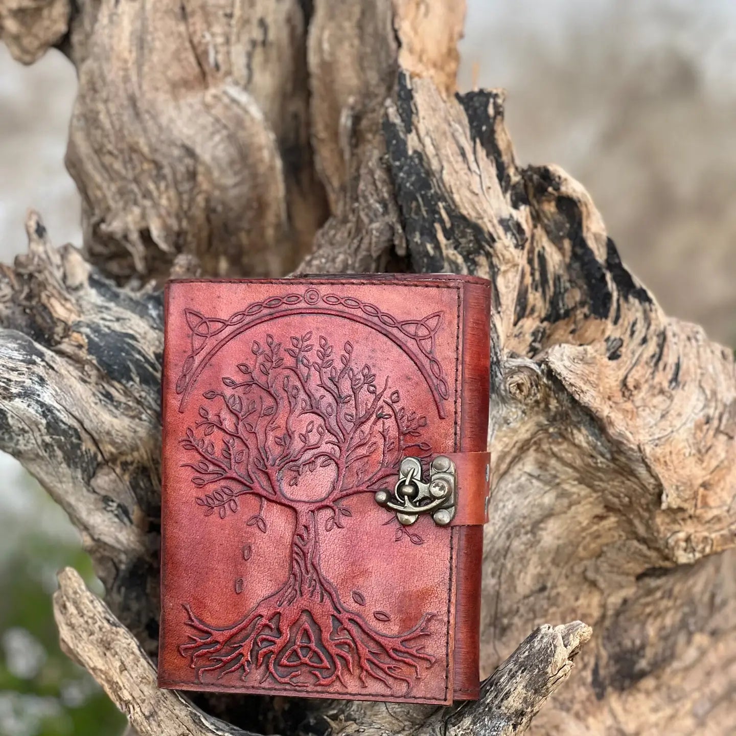 Leather Journal Blank Vintage Notebook