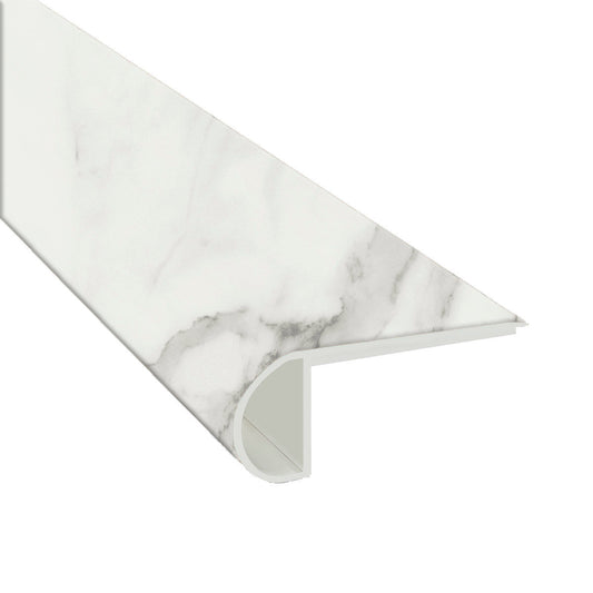 Calacatta Venosa Gold 0.75" Thick x 2.75" Width x 94" Luxury Vinyl Flush Stairnose Molding - MSI Everlife
