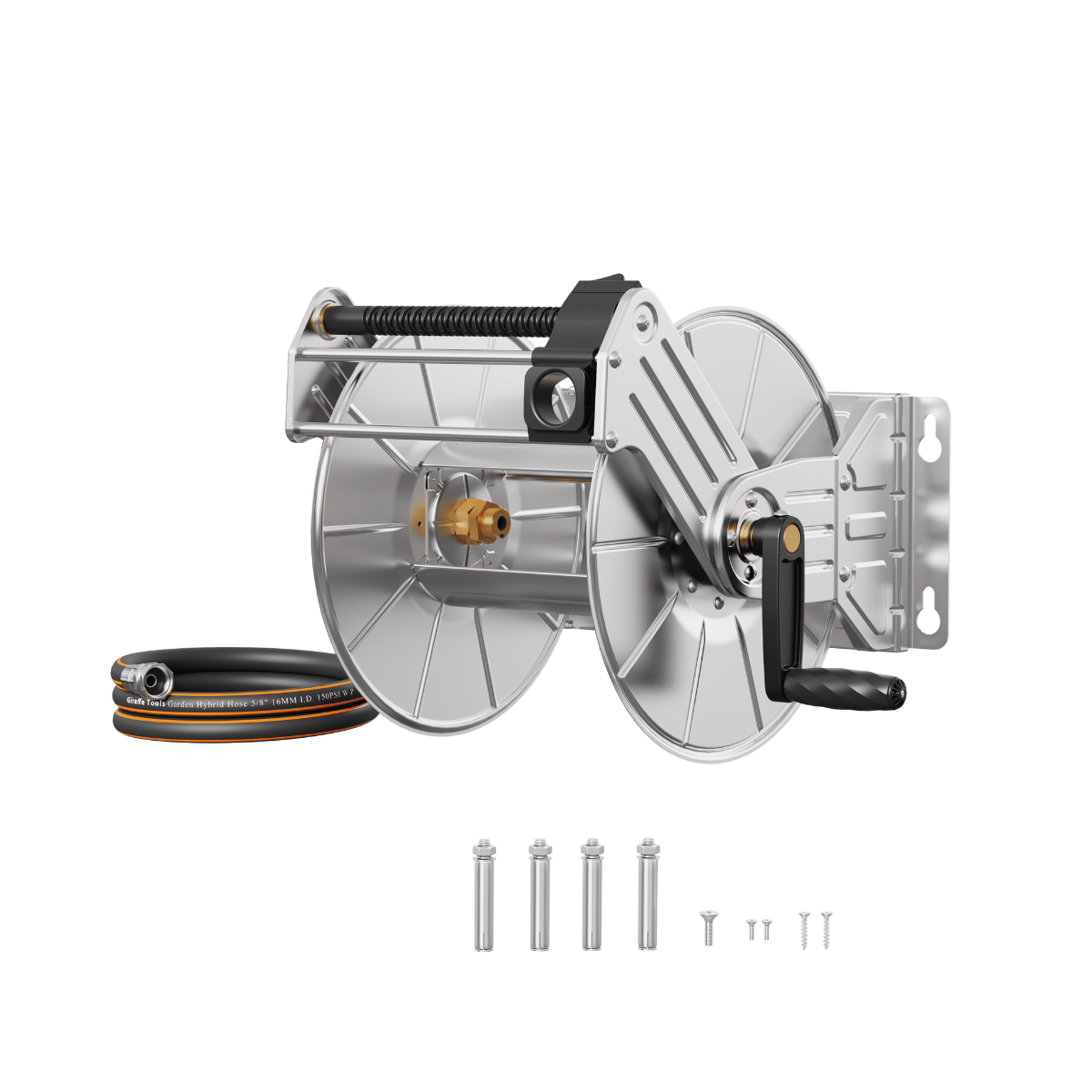 Wall Mounted Hose Reel-Stainless Steel-Heavy Duty