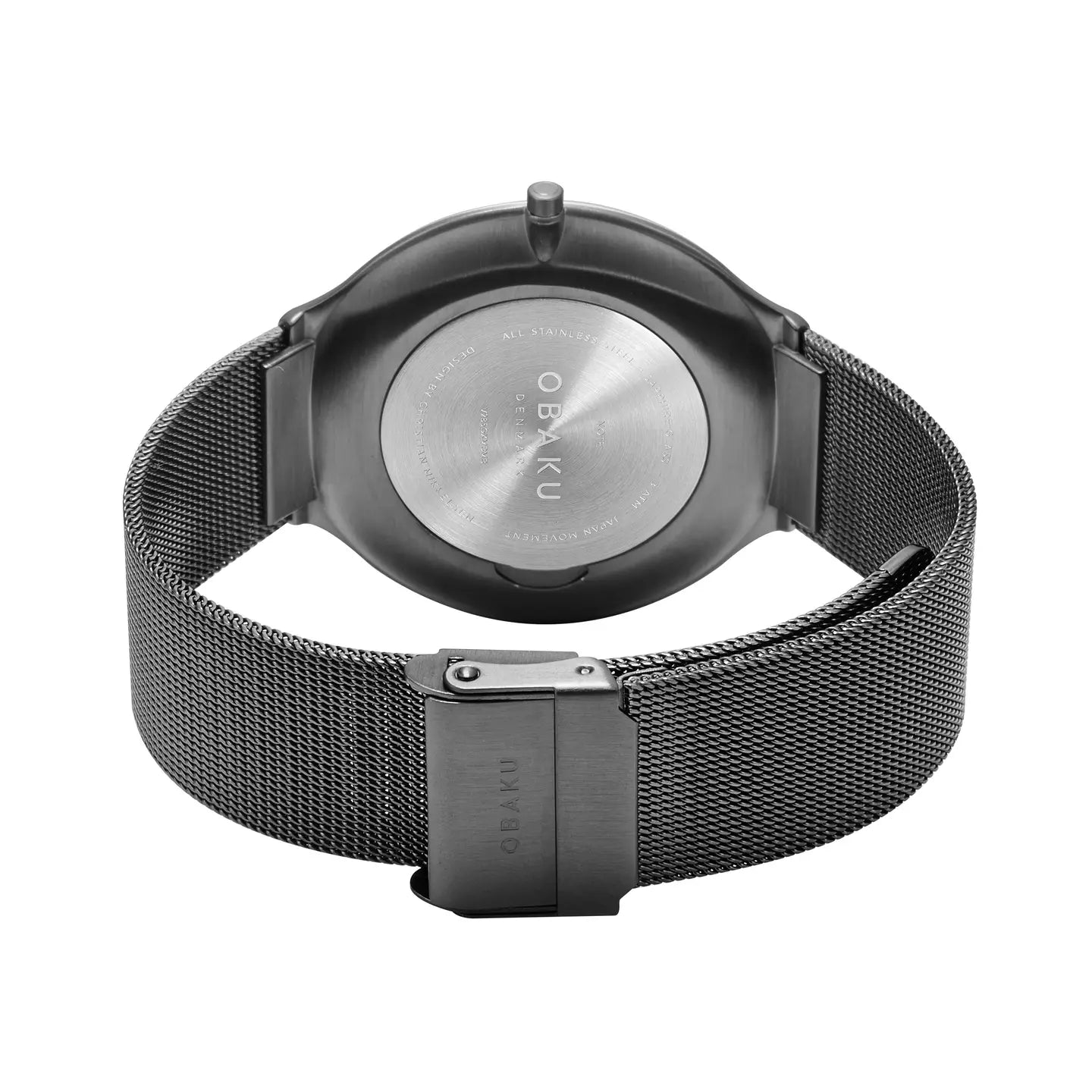Men's Ultra Slim Rose Gold Quartz Bolt On Bezel & Mesh Watch