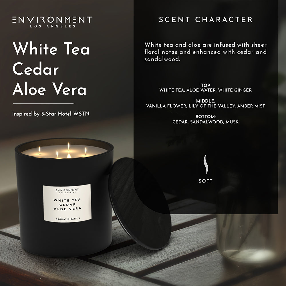 55oz White Tea | Cedar | Aloe Vera Candle (Inspired by Westin Hotel®)
