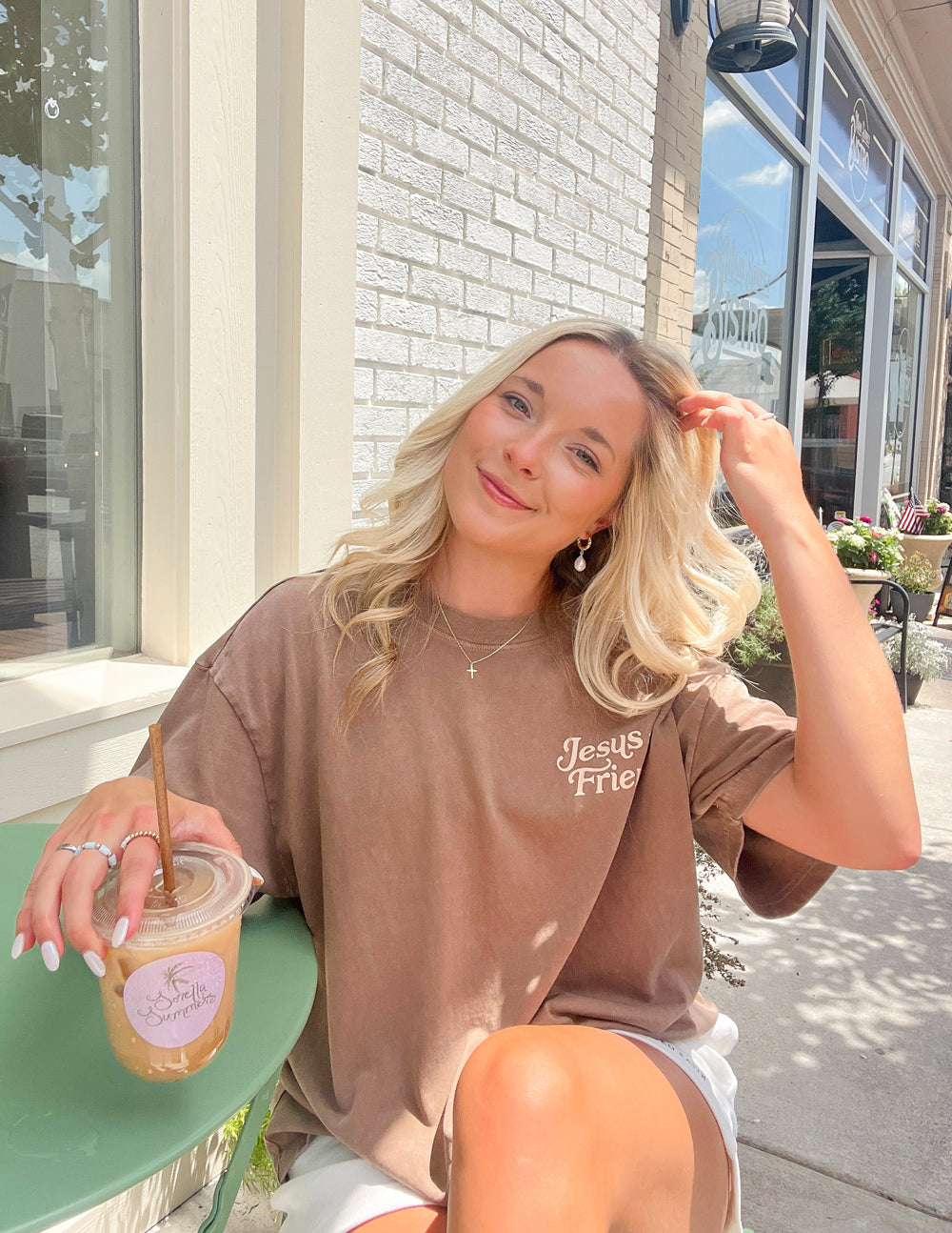 What a Friend in Jesus Brown Unisex Tee