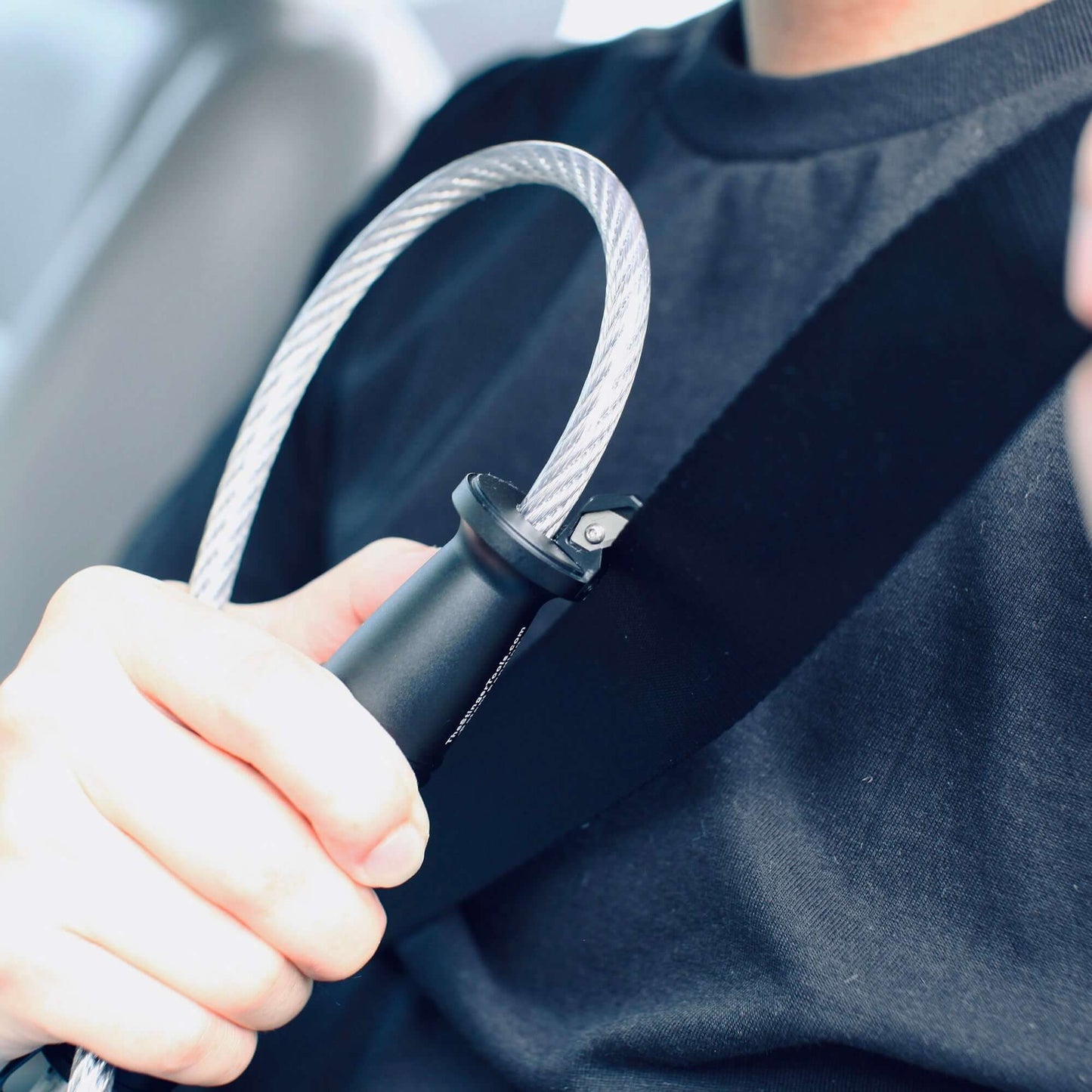 Stinger Whip to Fist Pro: Car Emergency Tool with Seat Belt Cutter and Window Breaker