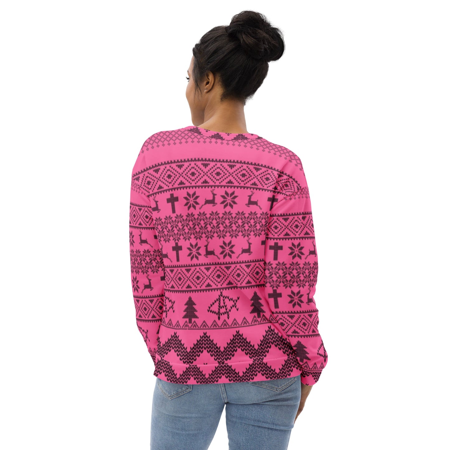 AnarchoChristian No King but Christ Unisex Ugly Christmas Sweater