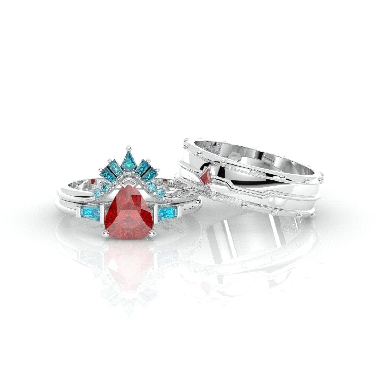 Assasin's Romance Engagement Ring- 14k Yellow Gold Video Game Inspired Rings
