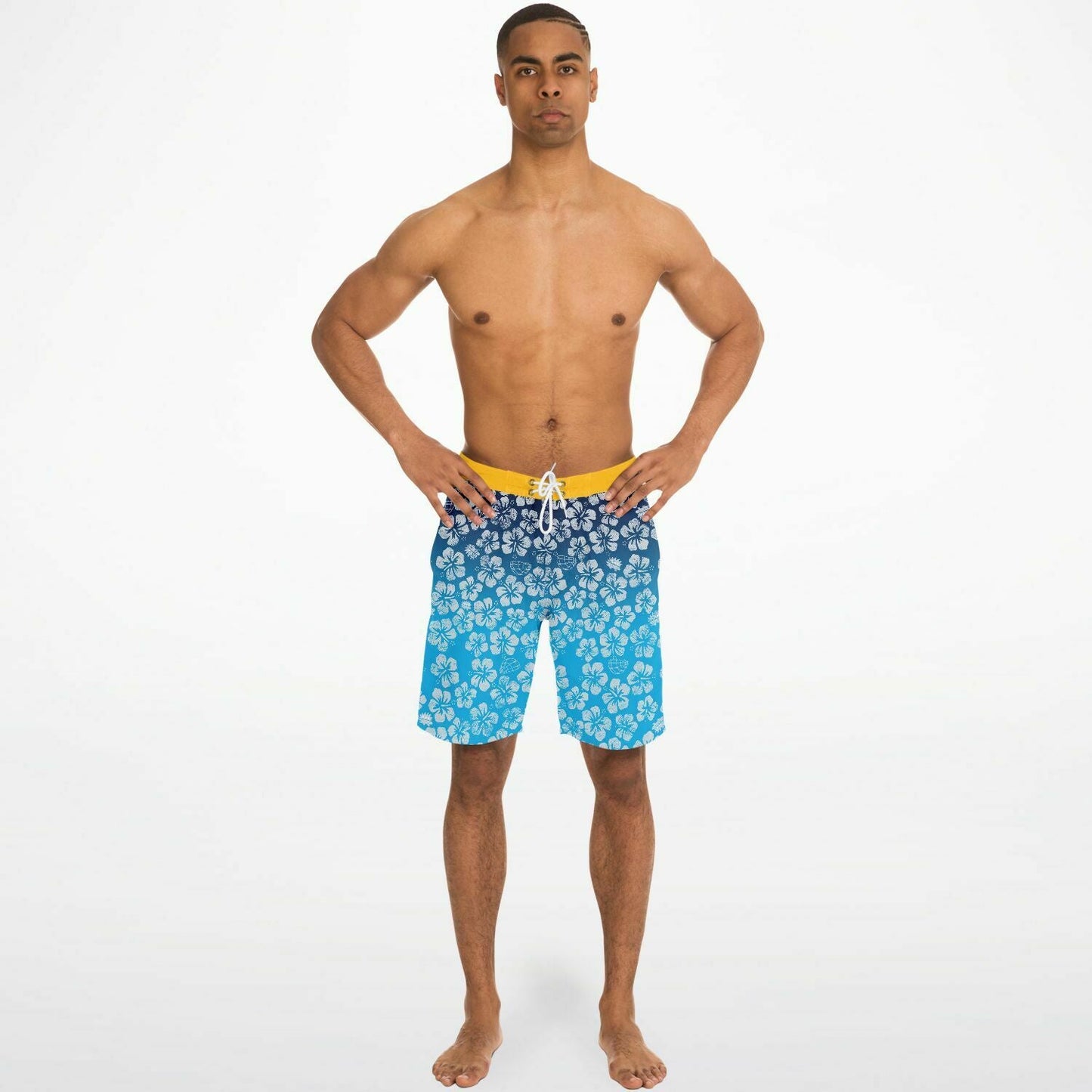 Alaska Libertarian Hawaiian Board Shorts - With Igloos and Porcupines