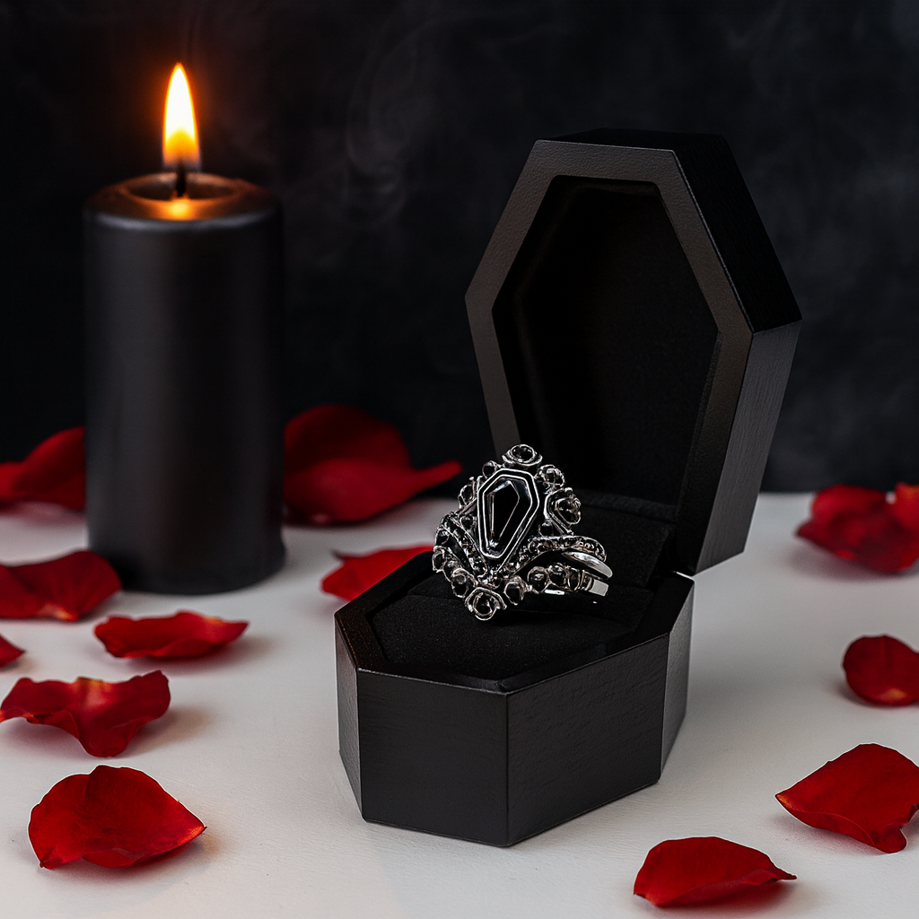 Gothic Romance Wedding Rings
