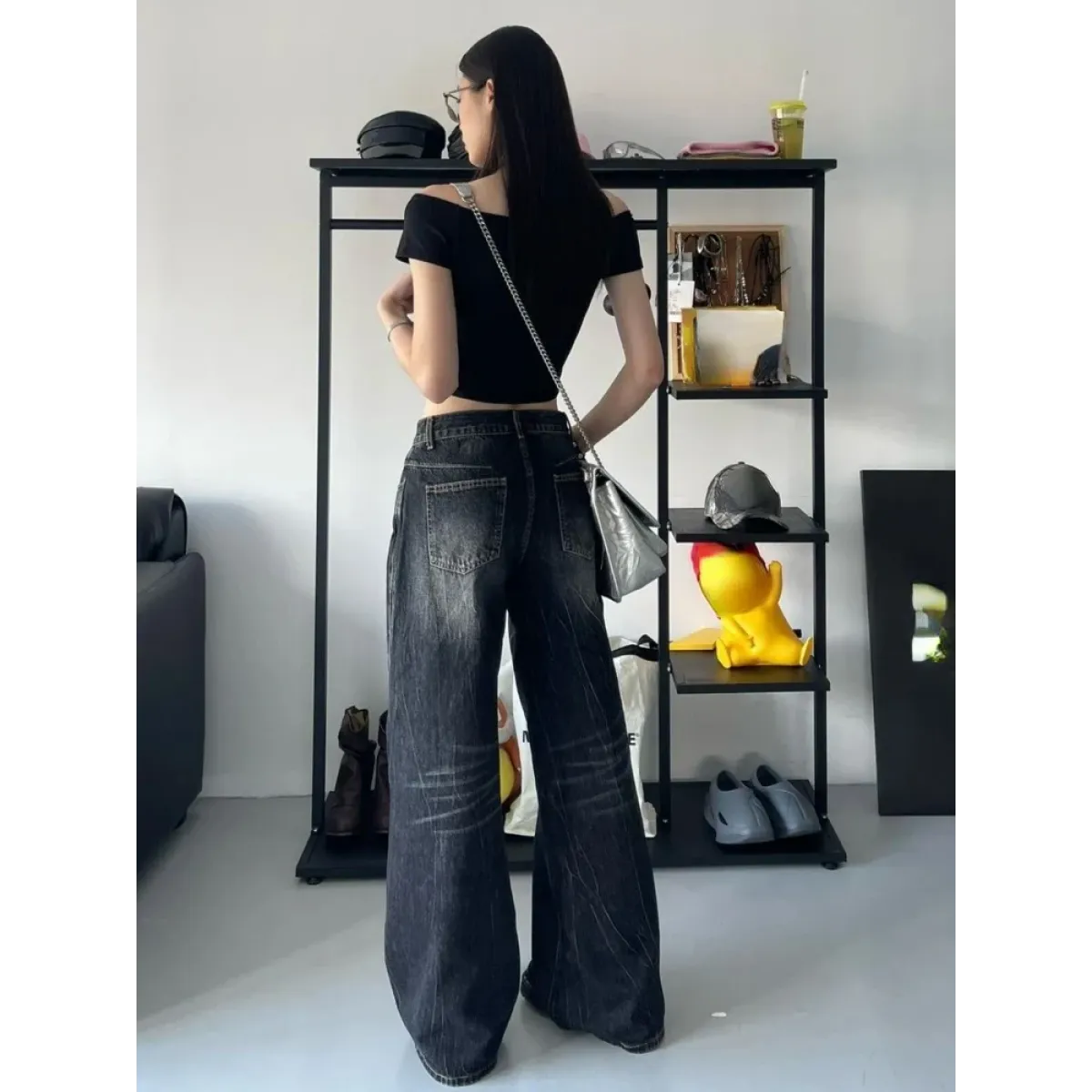 Baggy Y2K Jeans – Grunge Gothic High Street Denim