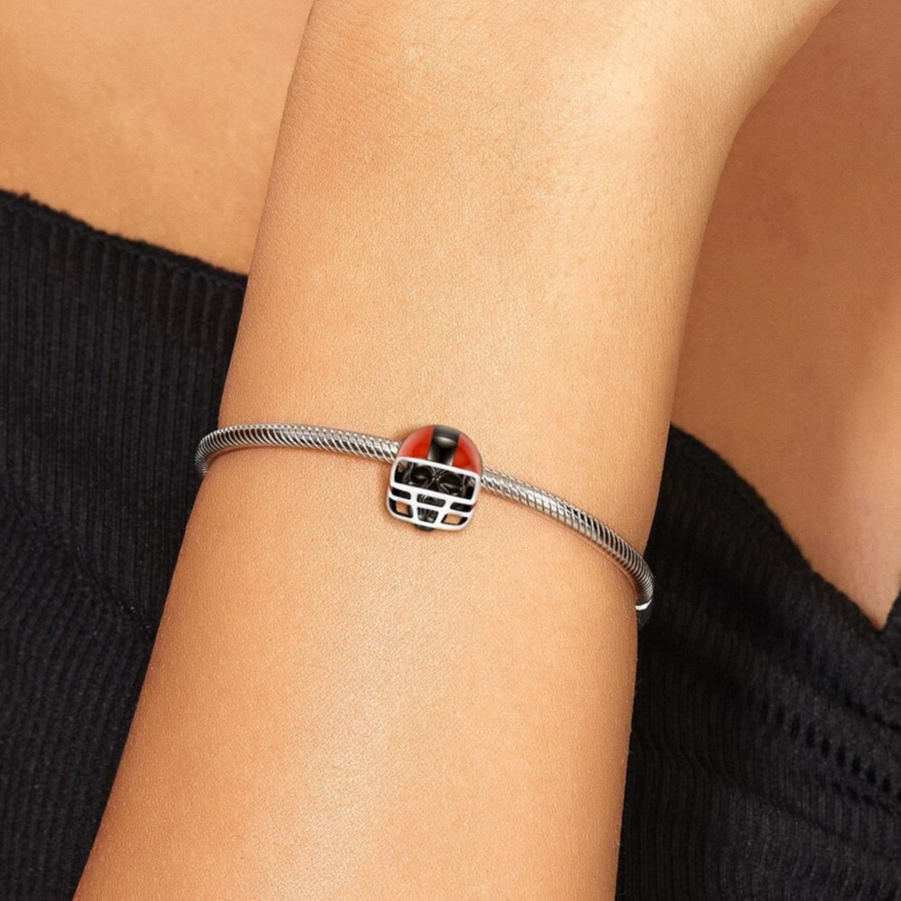 Black Skull and Helmet Gothic DIY Charm